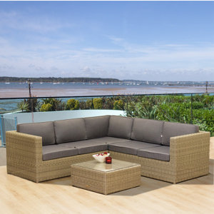 Sitzgruppe Hampton mit Ecksofa und Kissen von Co..