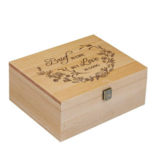 wedding box Laser Cut Engraved Box  4"x6" trinket 
