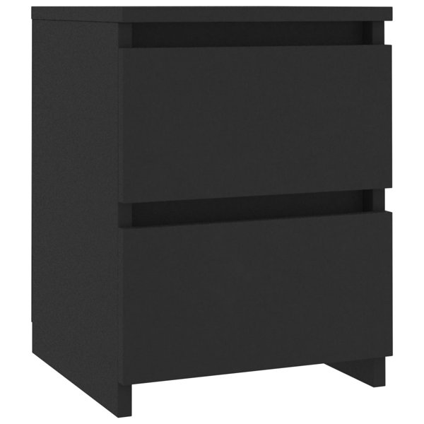 17 Stories Bedside Cabinet High Gloss Grey 30x30x40 Cm Chipboard Wayfair Co Uk