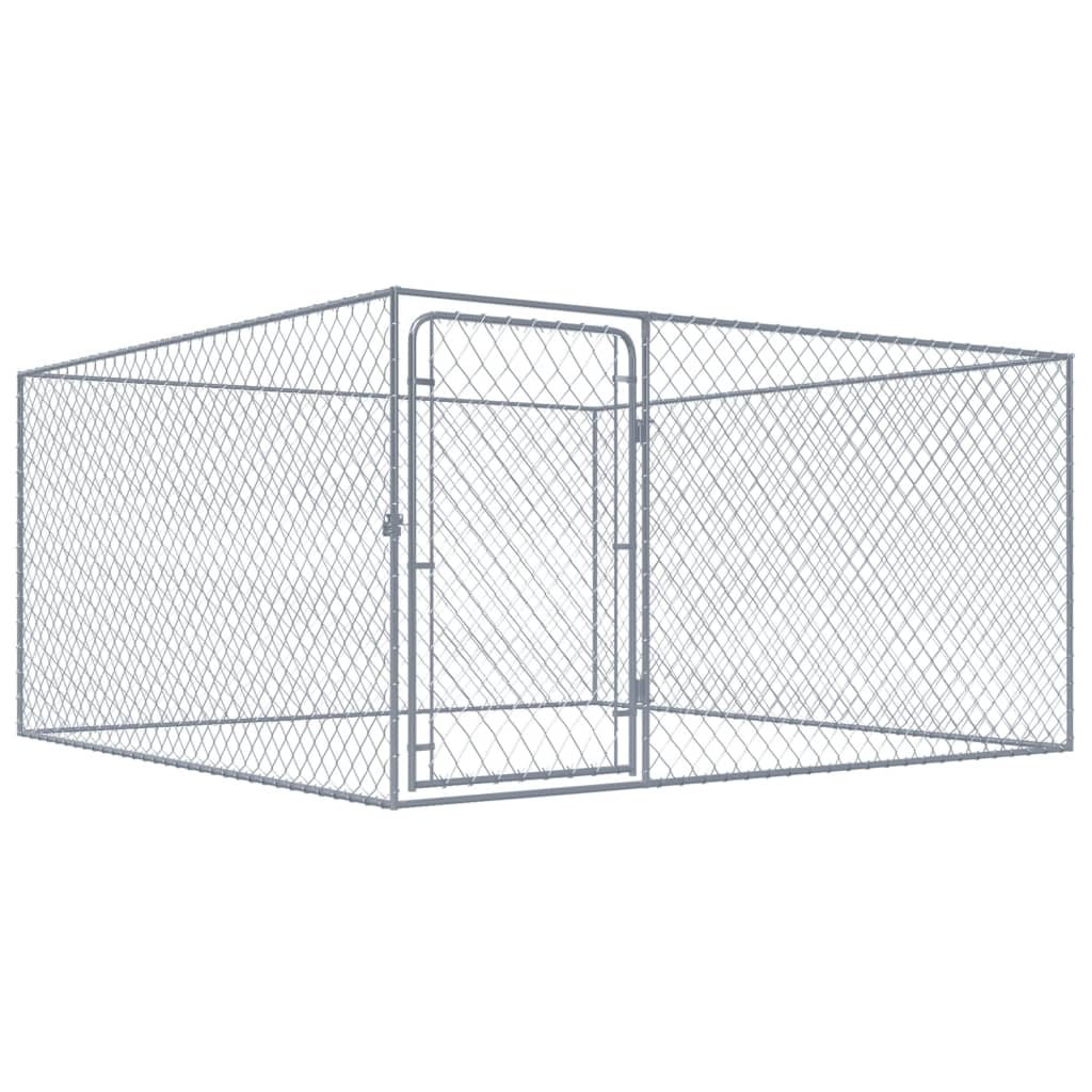 galvanised steel dog pen