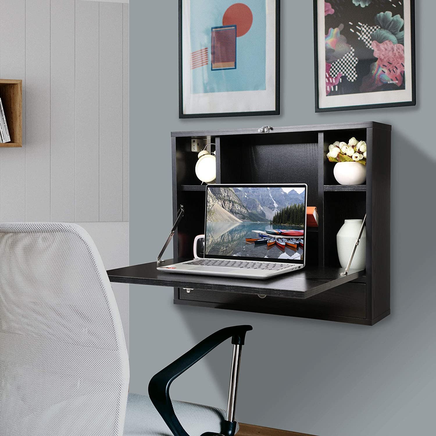 wall shelves for laptop