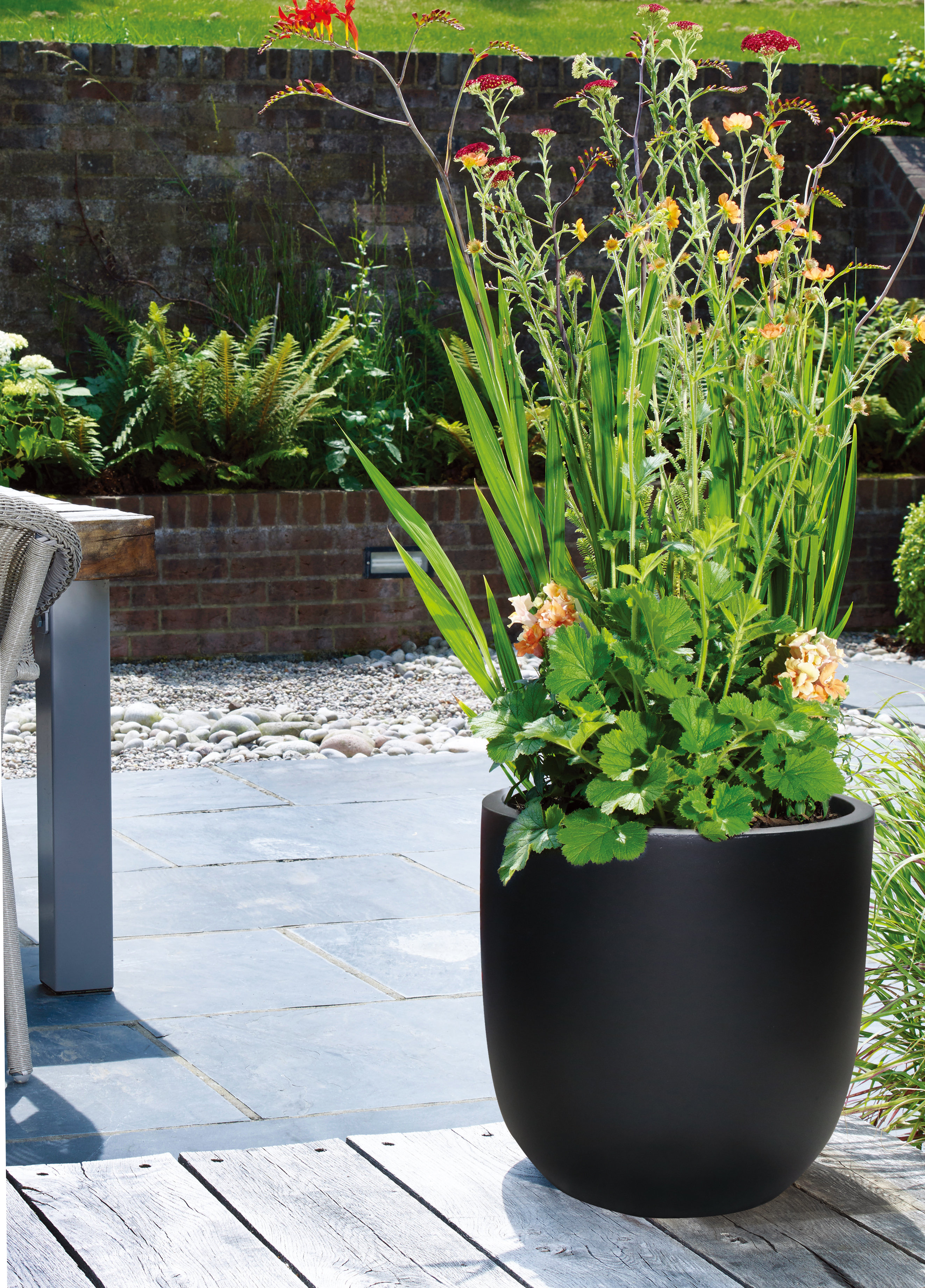 wayfair balcony planters on Black Modern Planter Pots You Ll Love In 2021 Wayfair