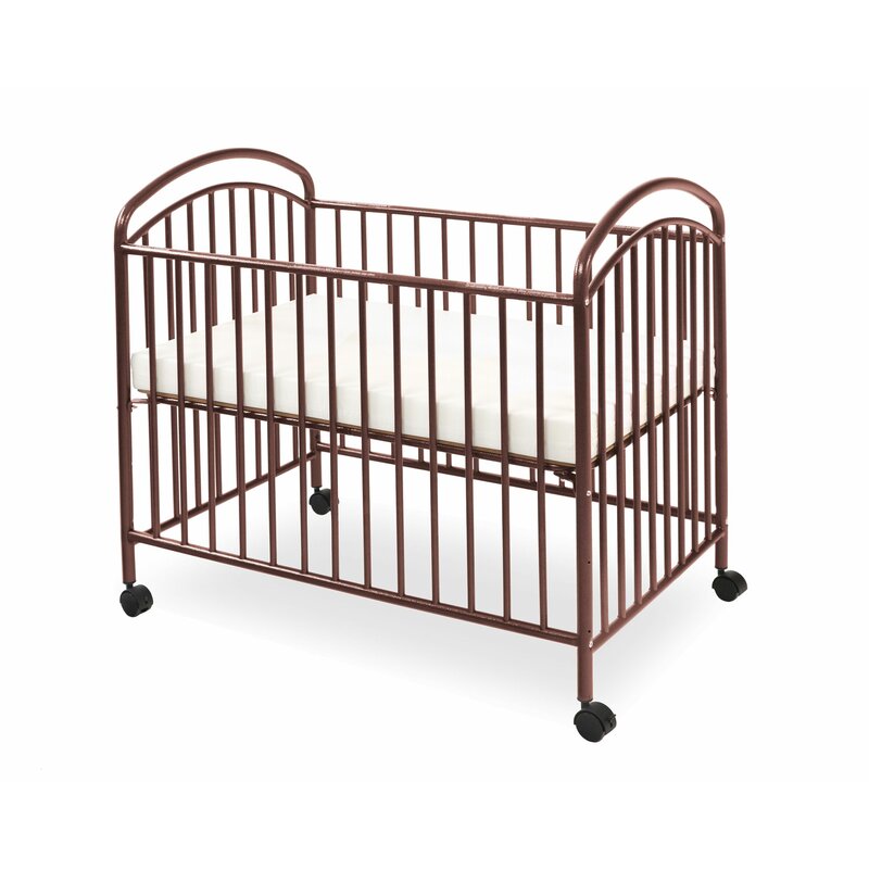 Harriet Bee Decoteau Classic Arched Compact Mini Portable Crib With Mattress Reviews Wayfair