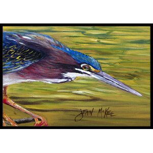 Green Heron Doormat