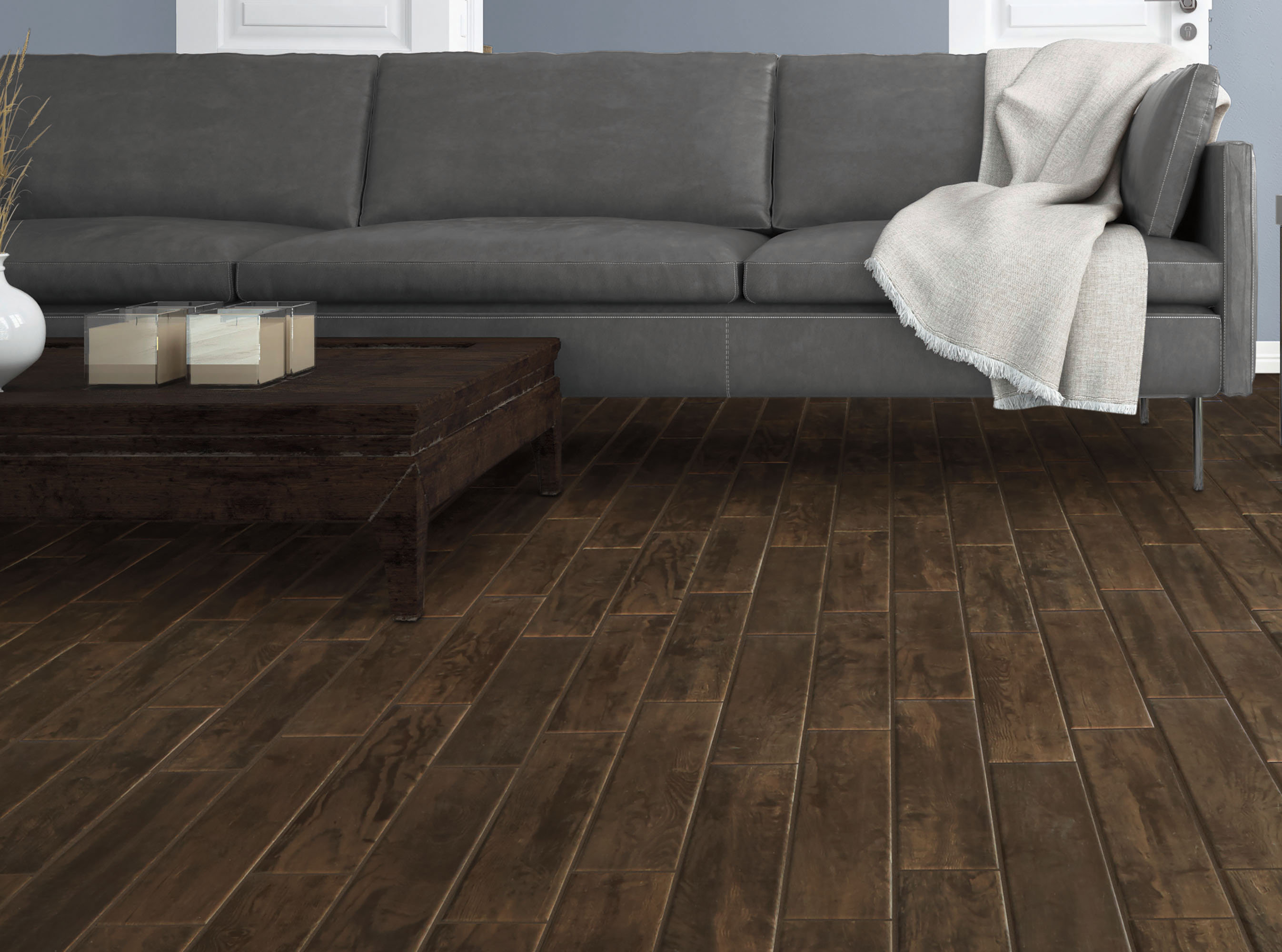 Itona Tile Rockwall 4 X 28 Porcelain Wood Look In Brown Wayfair Porcelain Wood Look Tile In Brown