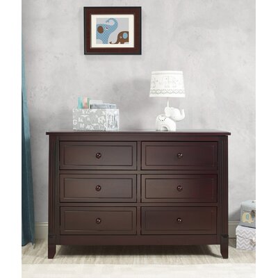 Berkley 6 Drawer Double Dresser Sorelle Color Espresso