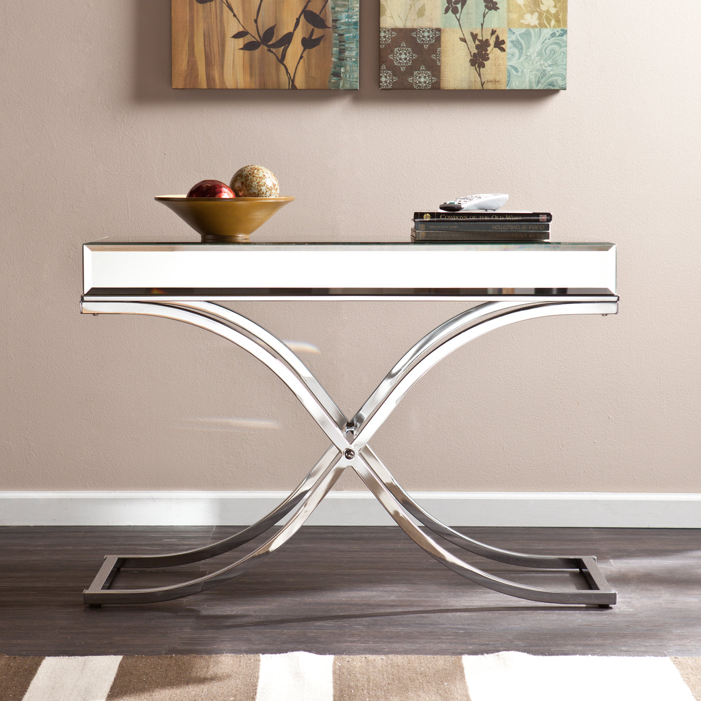 Jeannie Mirrored Console Table Reviews Joss Main Jeannie Mirrored Console Table