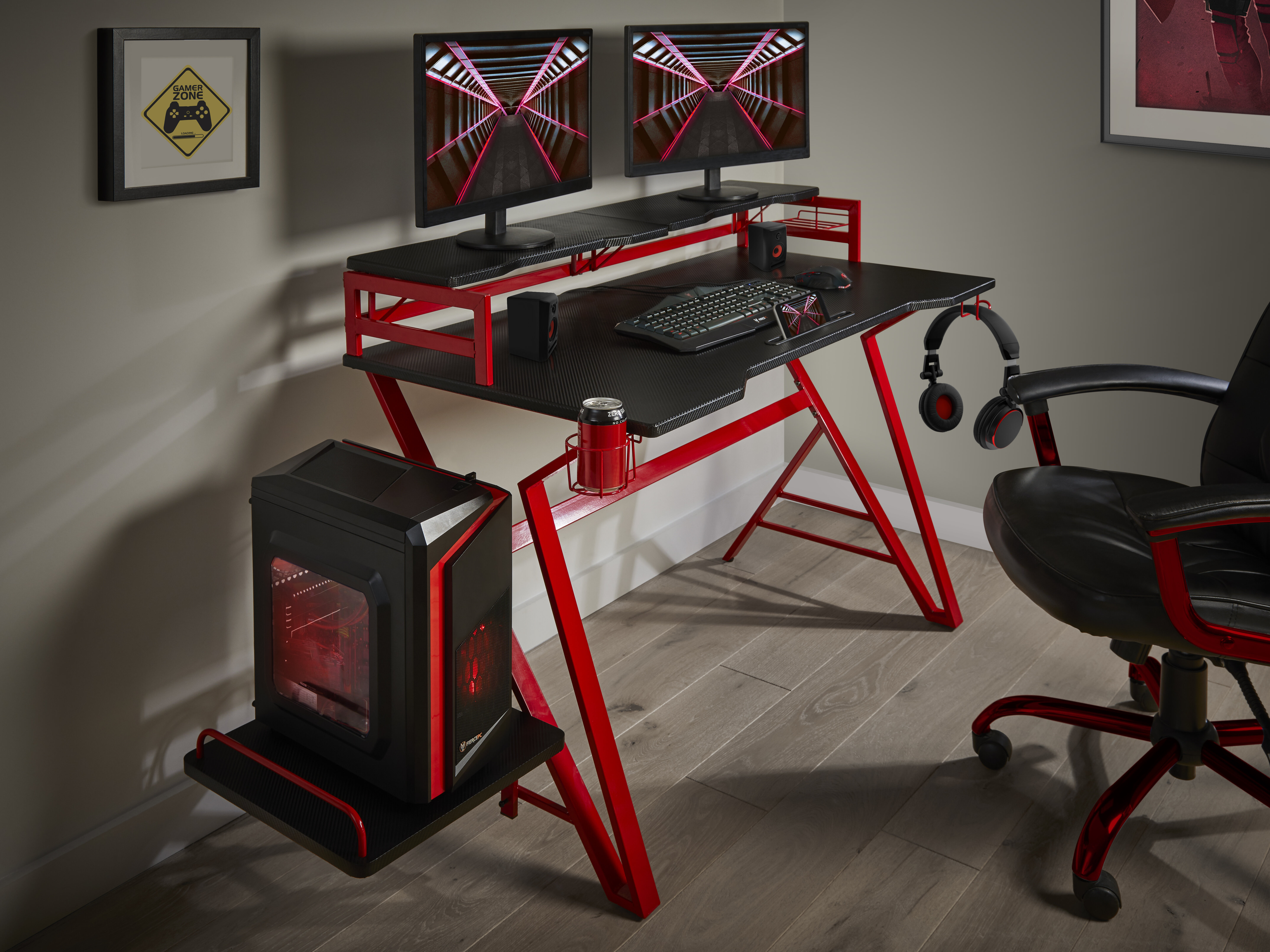 virtuoso large pc gaming desk