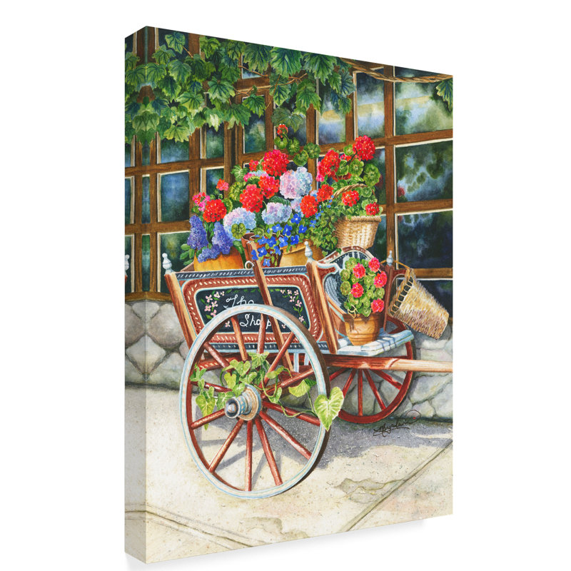 Winston Porter Peddlin Posies Acrylic Painting Print On Wrapped