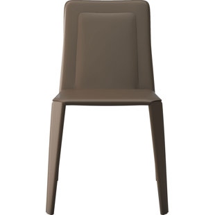Salena Genuine Leather Upholstered Dining Chair (Set of 2) by