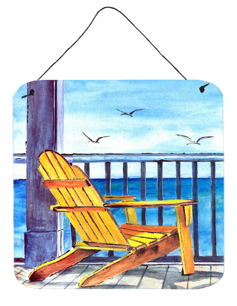Caroline S Treasures Adirondack Chairs By Sylvia Corban Painting Print Plaque Wayfair