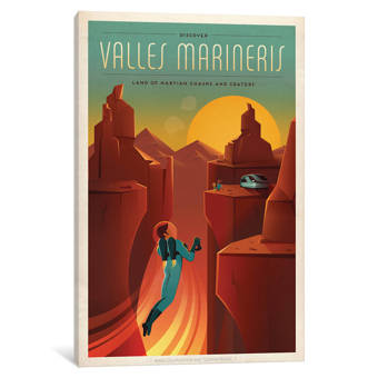 East Urban Home Valles Marineris Space Travel Graphic Art Print Poster Wayfair