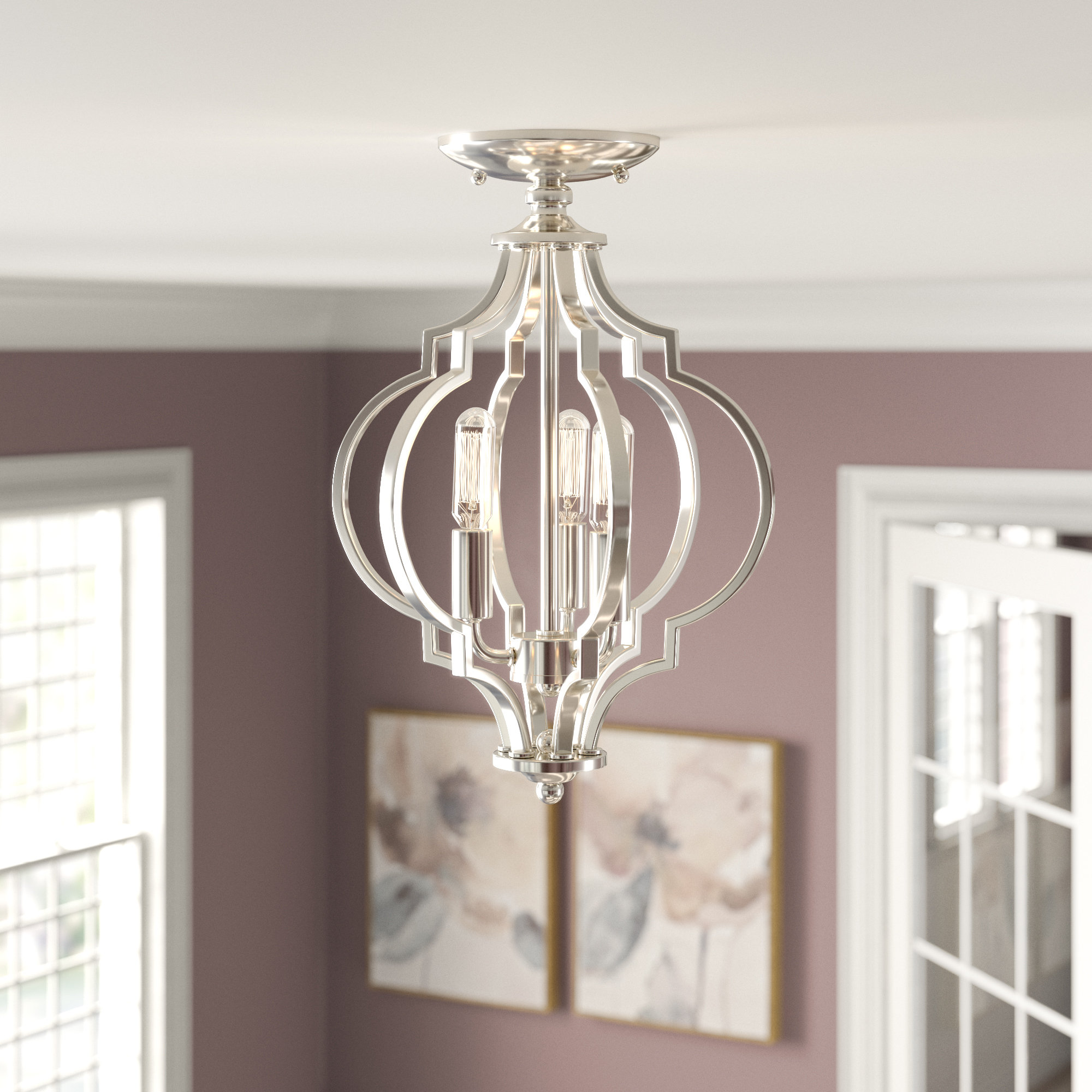House Of Hampton Millis 3 Light 11 Chandelier Style Geometric House Of Hampton Millis 3 Light 11