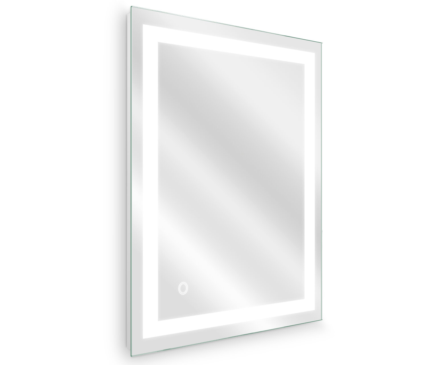 Slang 32x40 inch LED Mirrors for Bathroom Wall Mounted Mirror Anti Fog Dimmable Memory Makeup Mirror Touch Button Adjust Light Brightness Horizontally/Vertically+IP54 Waterproof High Lumen+CRI 95 