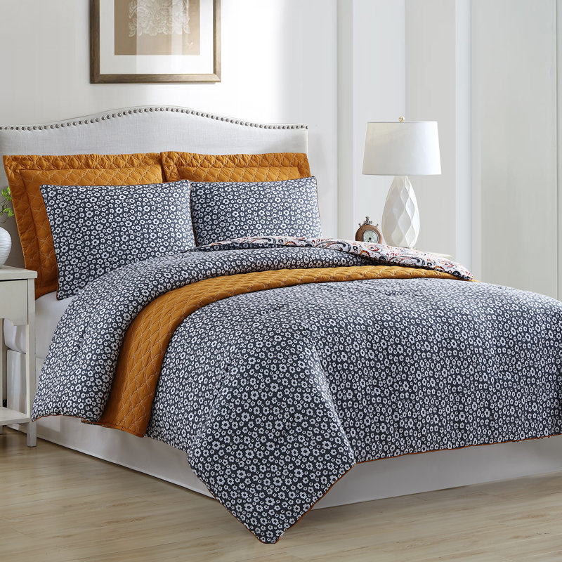 Bungalow Rose Friedell 6 Piece Reversible Comforter Set Reviews