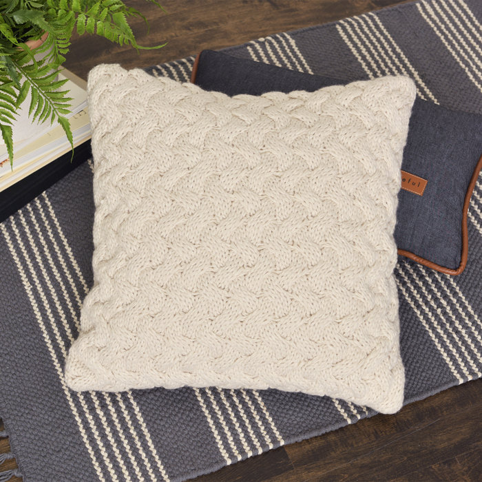 Style Me Pretty Sweater Knit Throw Pillow Wayfair Ca