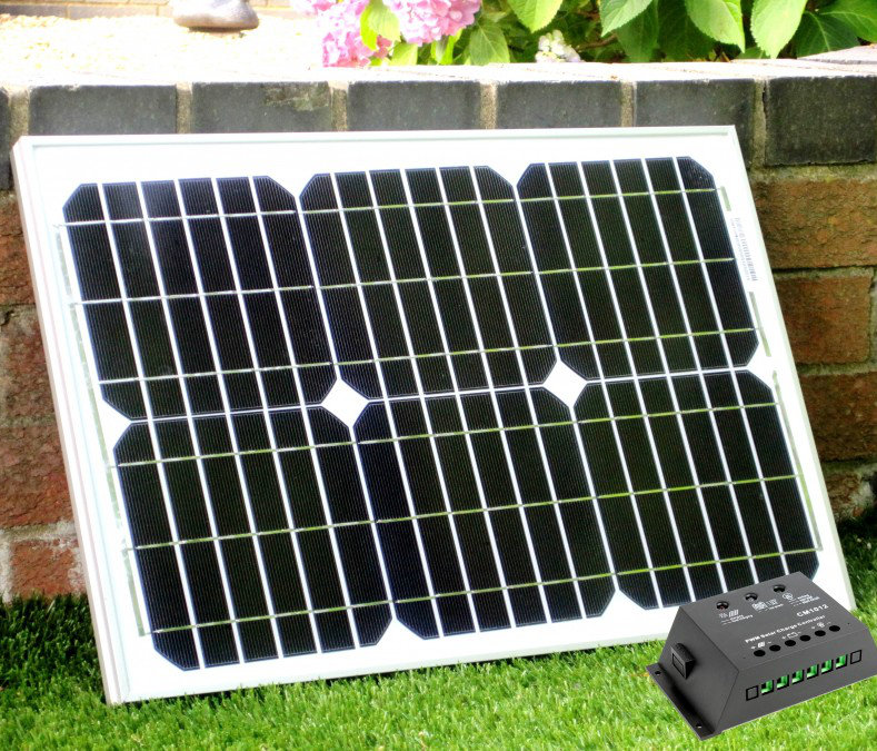 Symple Stuff 10a Wall Mounted Charge Controller And 20w Solar