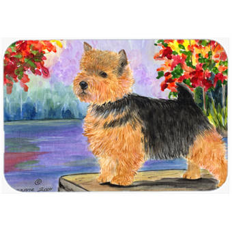 Caroline S Treasures Union Jack Border Terrier With English British Flag Glass Cutting Board Wayfair