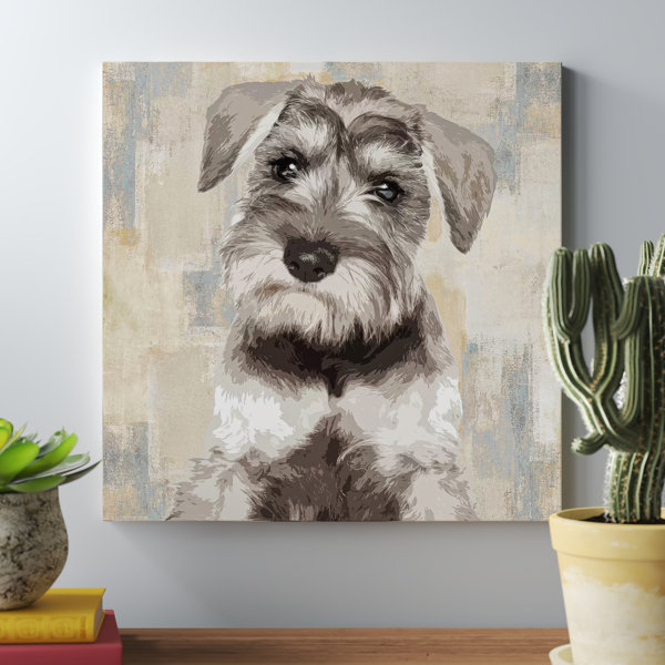 schnauzer canvas art