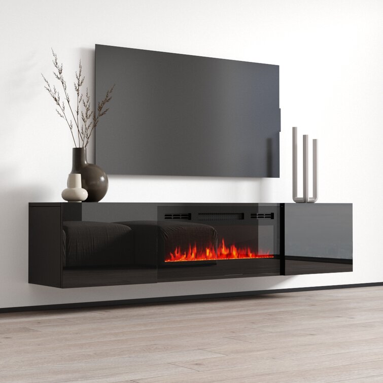 fireplace tv stand wall unit