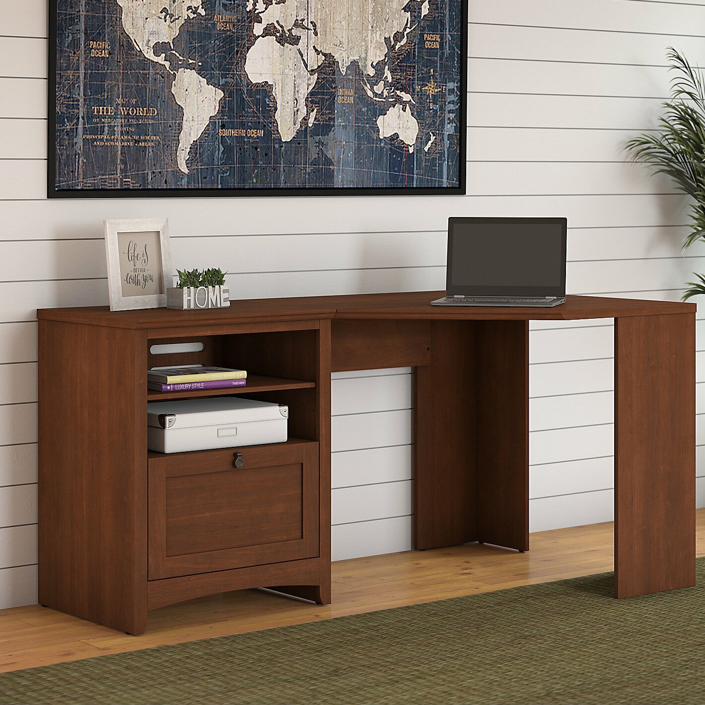 Darby Home Co Fralick Corner Desk With Hutch Reviews Wayfair