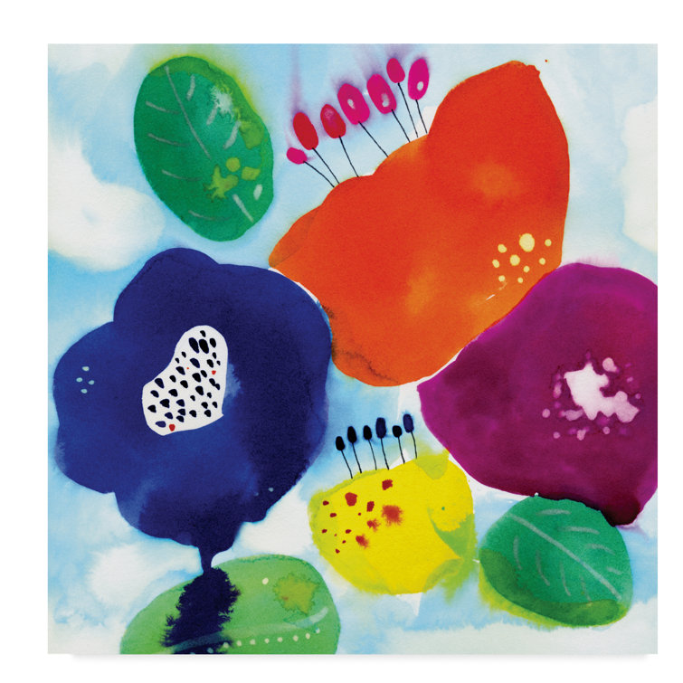 Winston Porter Big Water Flowers By Cayena Blanca Wrapped Canvas Print Wayfair