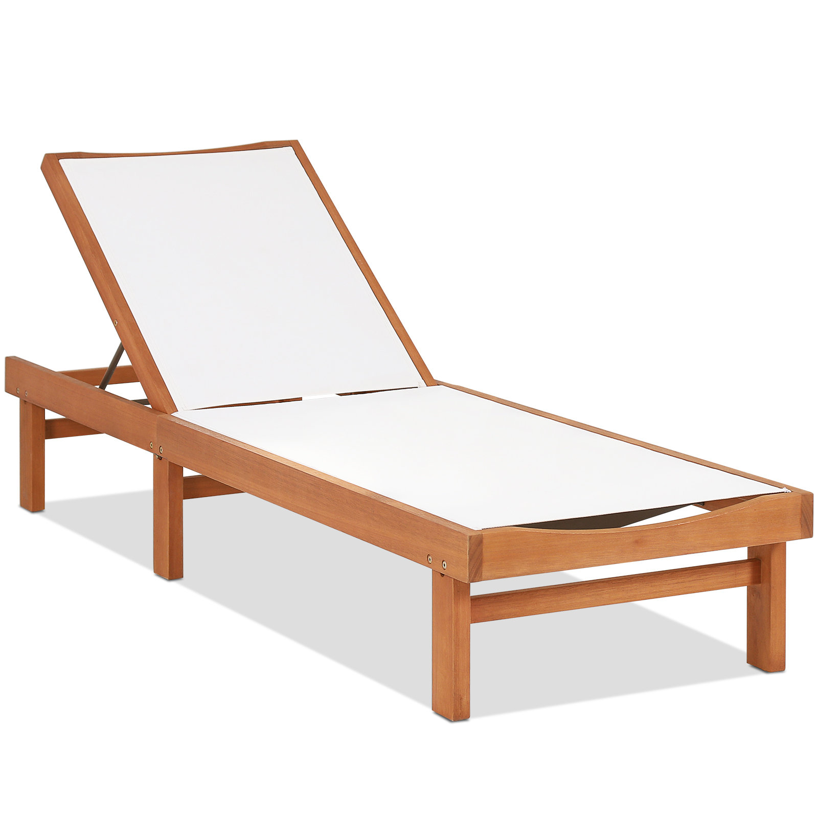 Hokku Designs Brickfield Outdoor Eucalyptus Chaise Lounge Wayfair