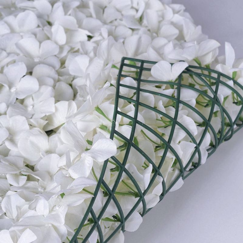 Enovaus Silk Hydrangea Flowers Wedding Party Wall Backdrop Panel