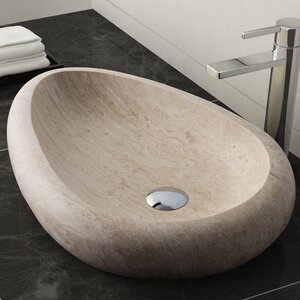 Colstrip Stone Oval Vessel Bathroom Sink