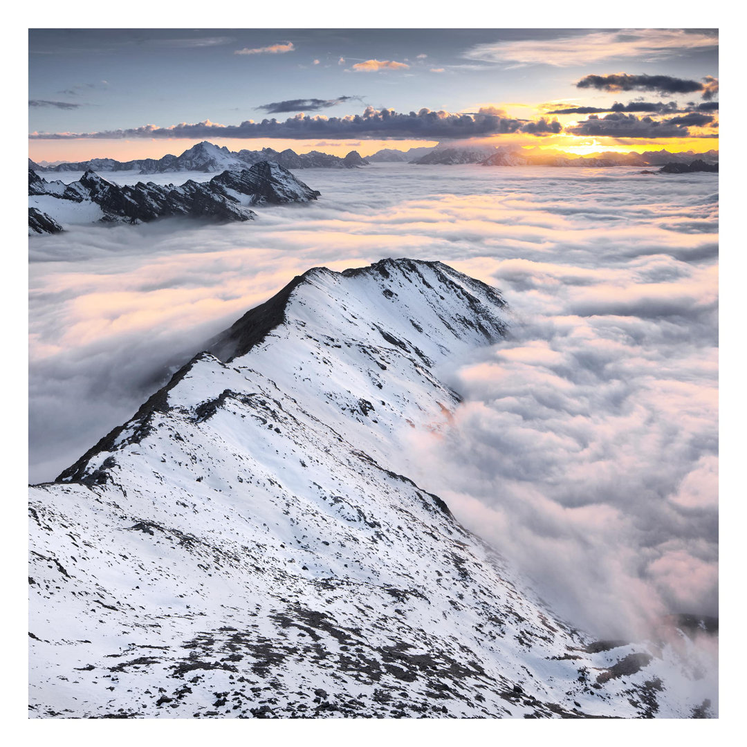 View over the Clouds and Mountains 2.88m x 2.88cm Textured Matt Peel & Stick Wall Mural