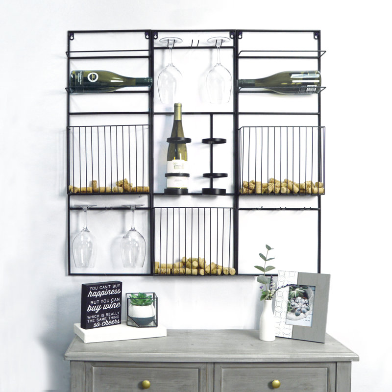 Latitude Run Pyburn Decorative Hanging Modular 6 Bottle ...