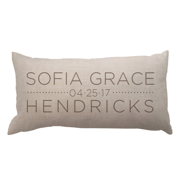 personalized lumbar pillow