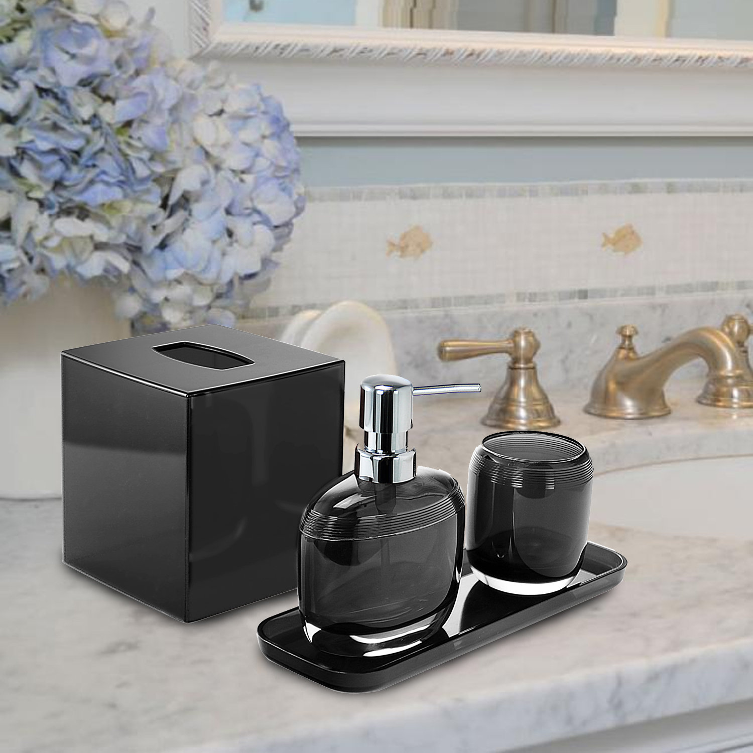 Brayden Studio Aurik 4 Piece Bathroom Accessory Set Reviews Wayfair