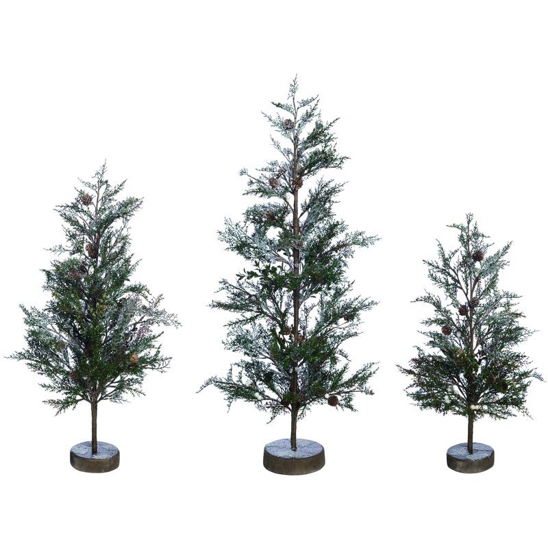 white plastic christmas tree