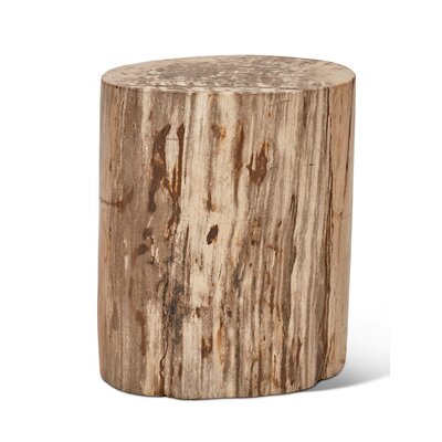 Urbia Elements Fully Polished Accent Stool  Color: Natural Light