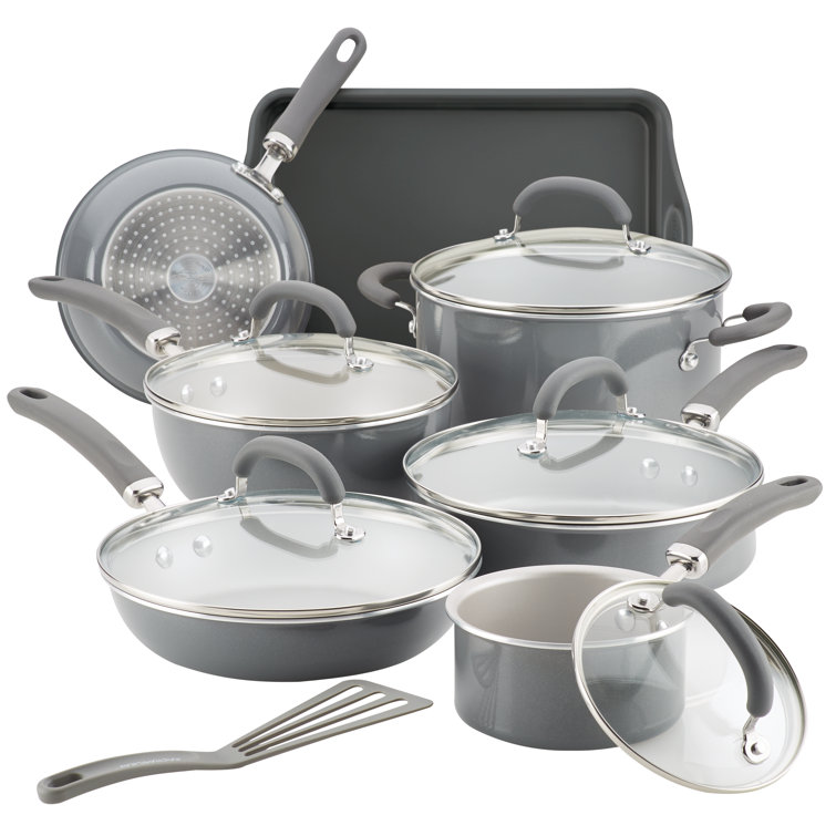 Rachael Ray Create Delicious 13 Piece Aluminum Nonstick Cookware Set