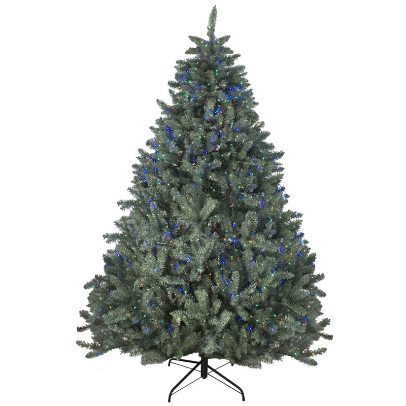 Northlight 7.5' Pre-Lit Colorado Blue Spruce Artificial Christmas Tree ...
