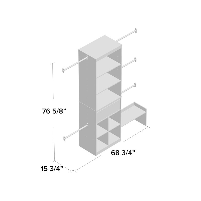 Little Seeds Grow With Me 68 69 W 95 44 W Closet System