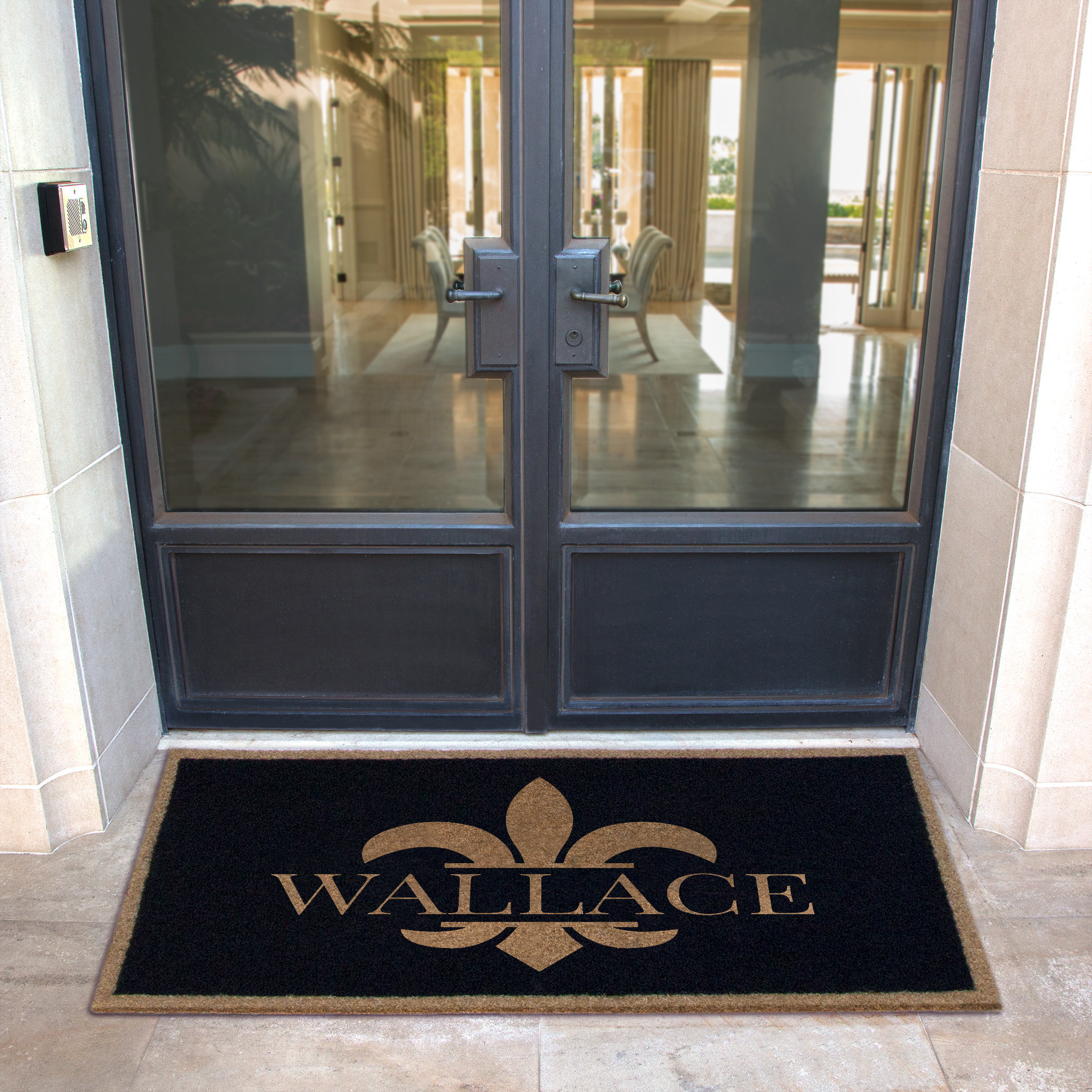 Fleur De Lis Living High 60 X 36 All Weather Personalized Non Slip