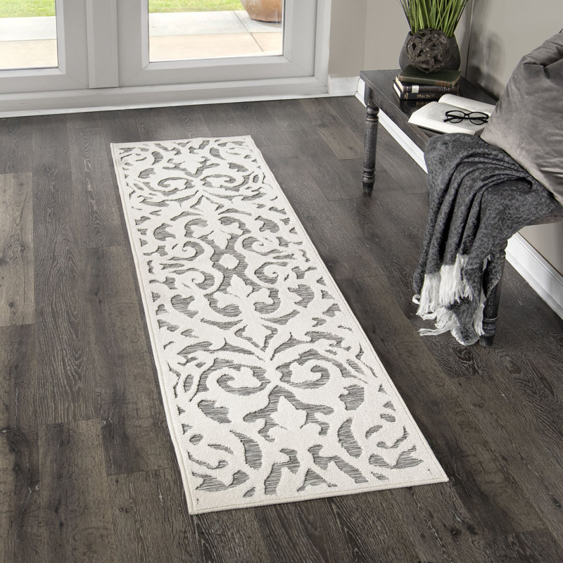 My Texas House Ladybird Natural Gray High Low Indoor Outdoor Rug Rug Size: Runner 2'3" x 8'"