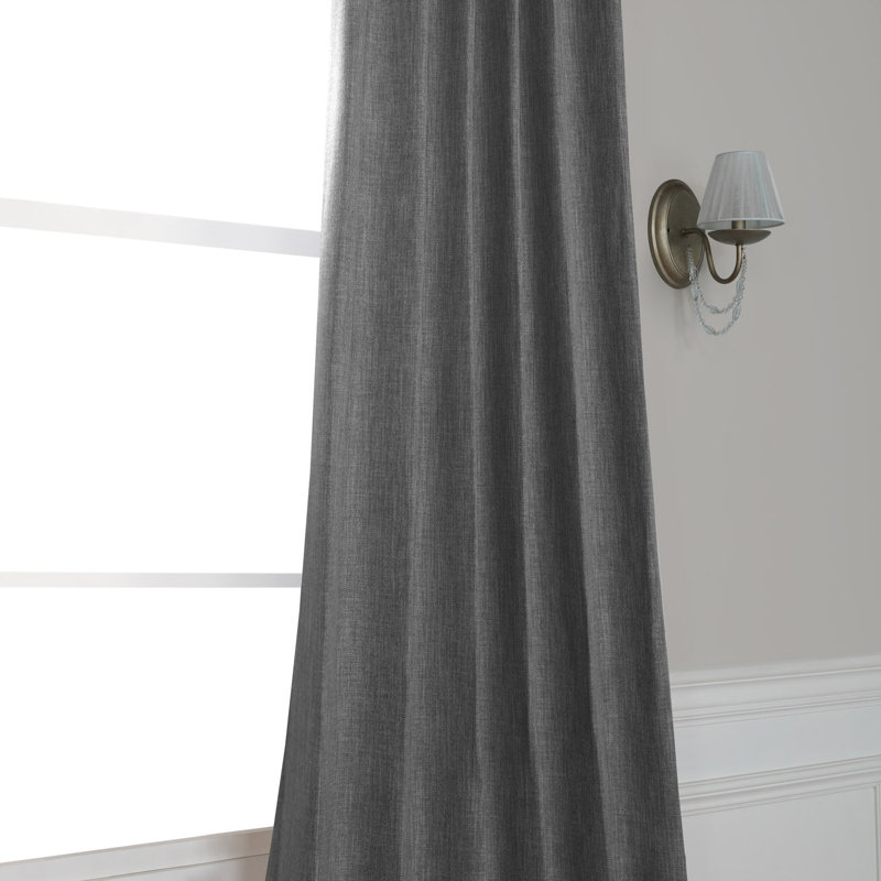 Clem Solid Max Blackout Rod Pocket Single Curtain Panel Reviews Joss Main