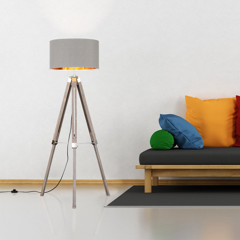 Bella Vista 147cm Tripod Floor Lamp Brayden Studio Bella Vista 147cm Tripod