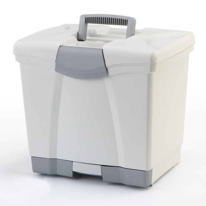 Storex Portable File Box With Drawer Wayfair