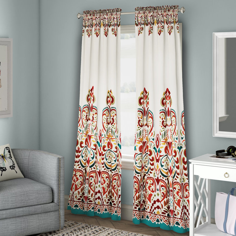 World Menagerie Powley Paisley Room Darkening Thermal Rod Pocket