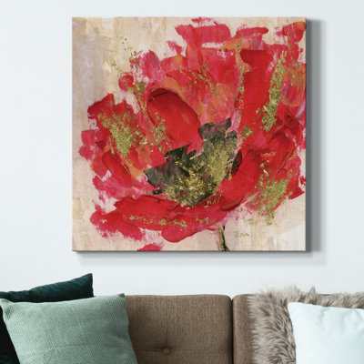 Red Infusion II - Wrapped Canvas Painting Print