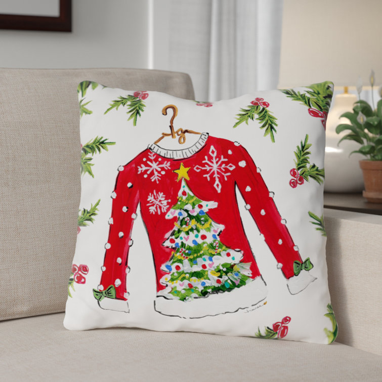 sweater throw pillow