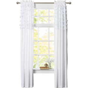 Lafleur Solid Sheer Rod Pocket Curtain Panels (Set of 2)