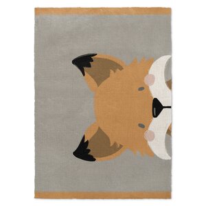 Fox Orange/Gray Area Rug