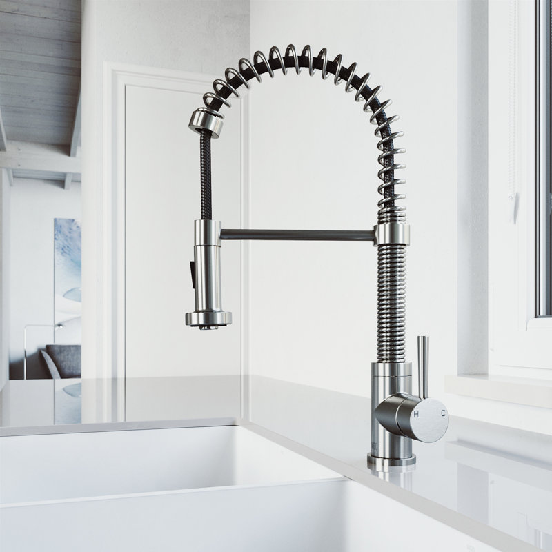 Edison Pull Down Single Handle Kitchen Faucet Reviews Joss Main