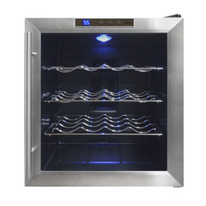 16 Bottle Single Zone Freestanding Wine Cooler by Vinotemp